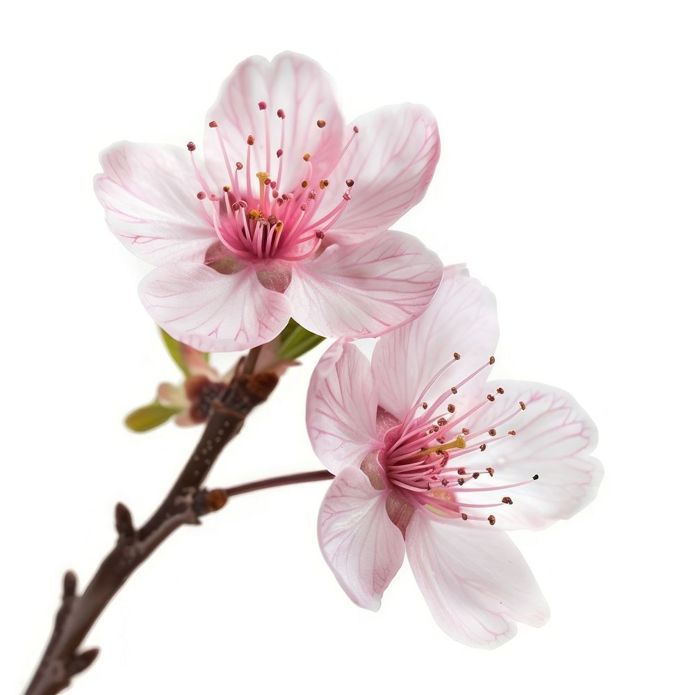 One sakura blossom flower anther plant.