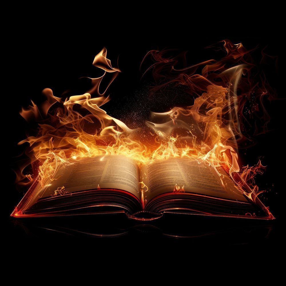 A book flame fire publication. | Free Photo - rawpixel