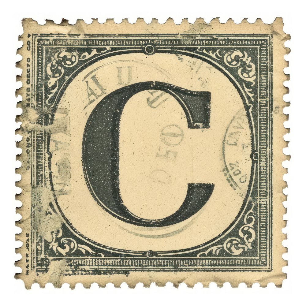 Postage stamp alphabet C paper text font.