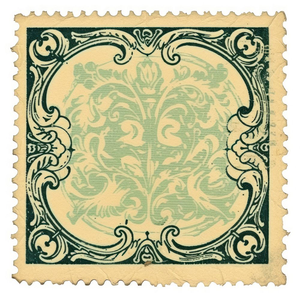 Vintage postage stamp backgrounds pattern paper.