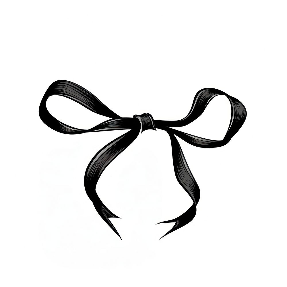 Ribbon ribbon line white background.