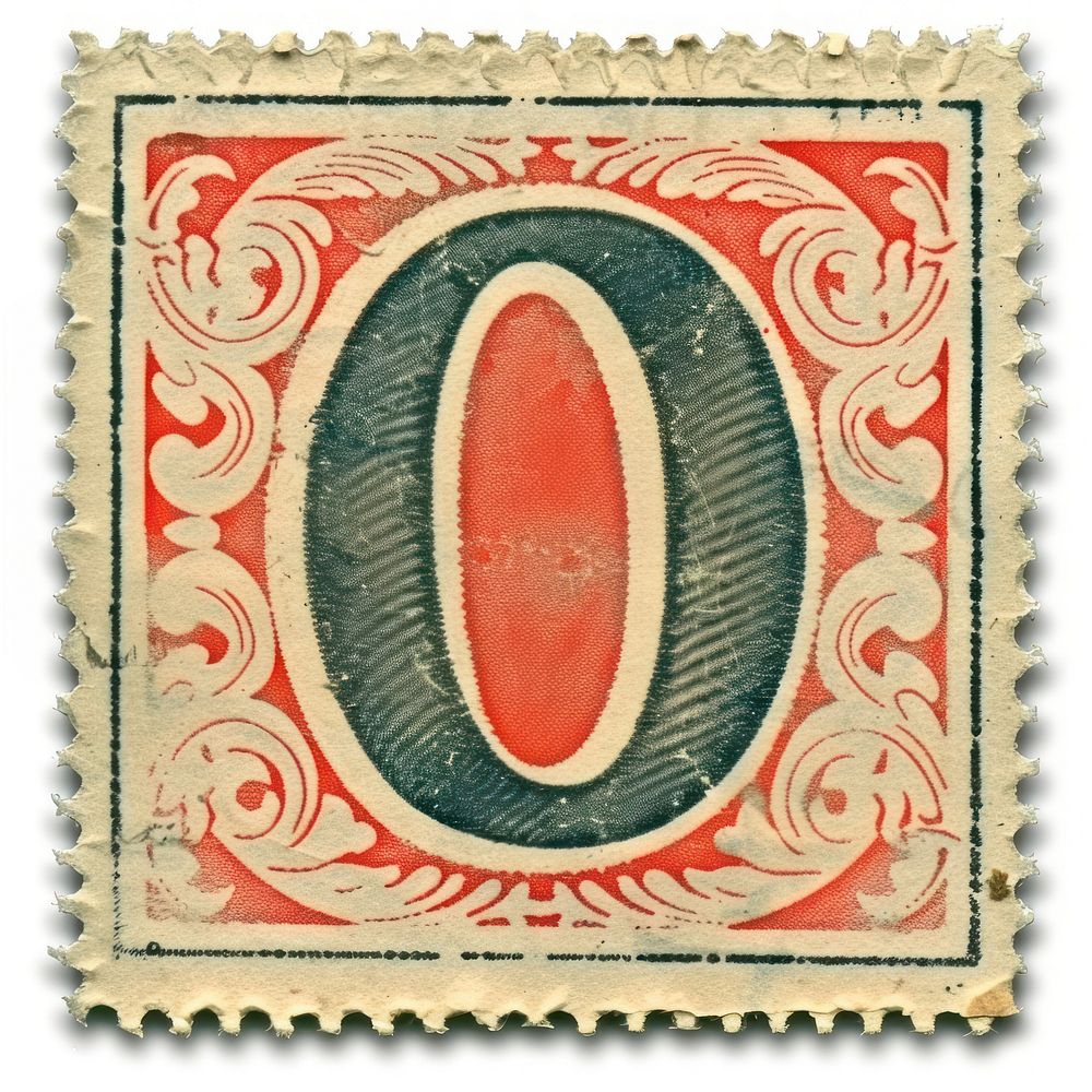 Stamp alphabet number 0 font rectangle pattern.