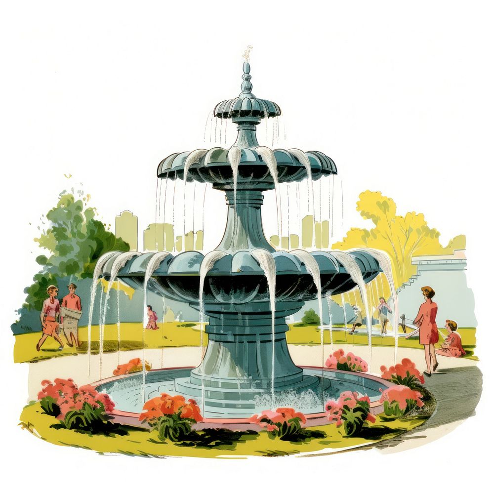Fountain fountain architecture representation.