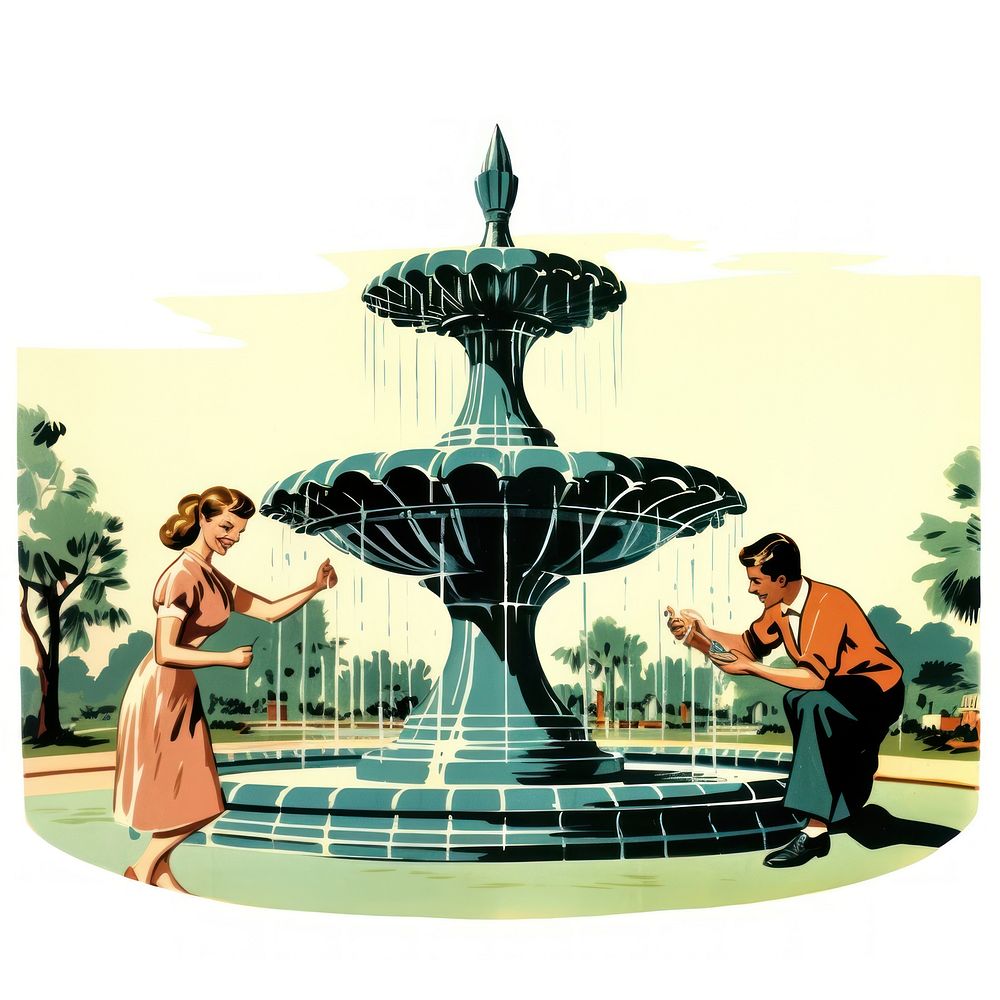Fountain fountain architecture adult.
