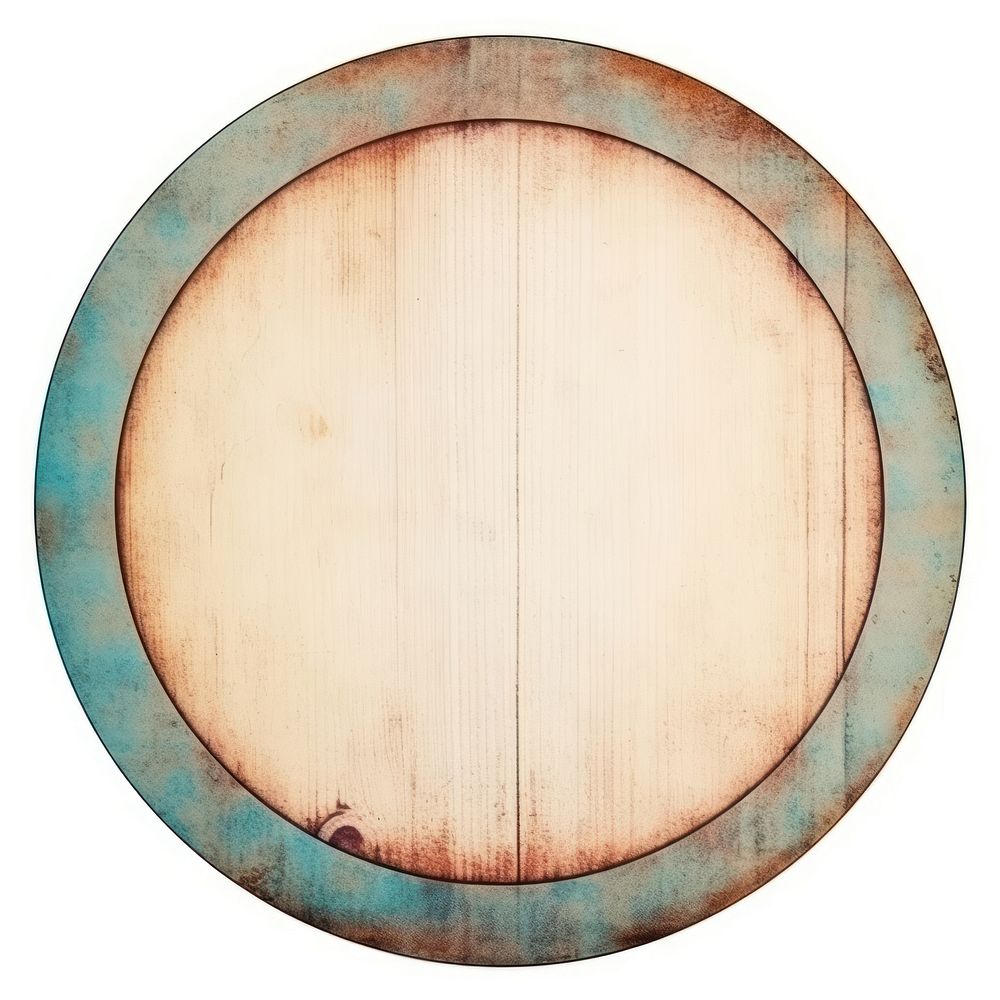 Vintage frame wood backgrounds circle barrel.