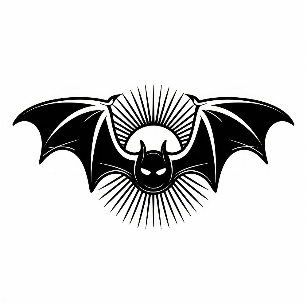 Bat logo black bat.