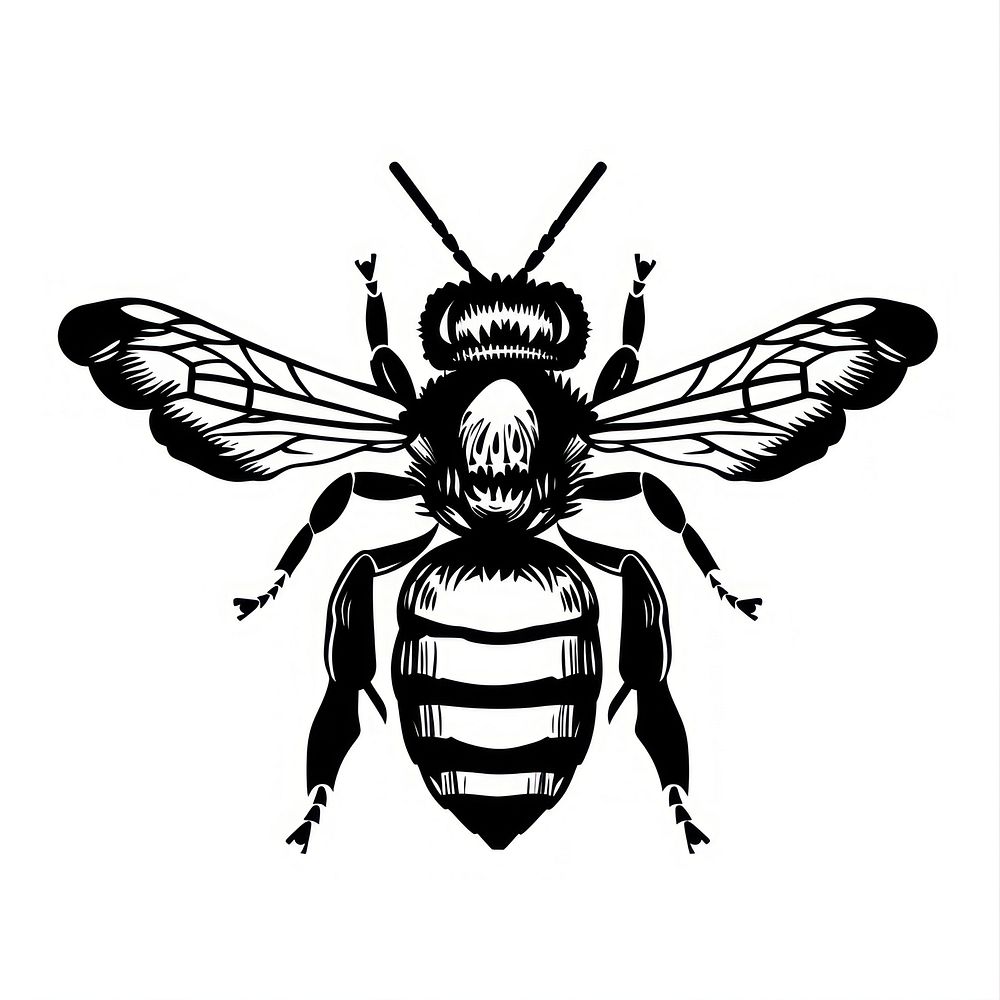 Bee insect animal black.