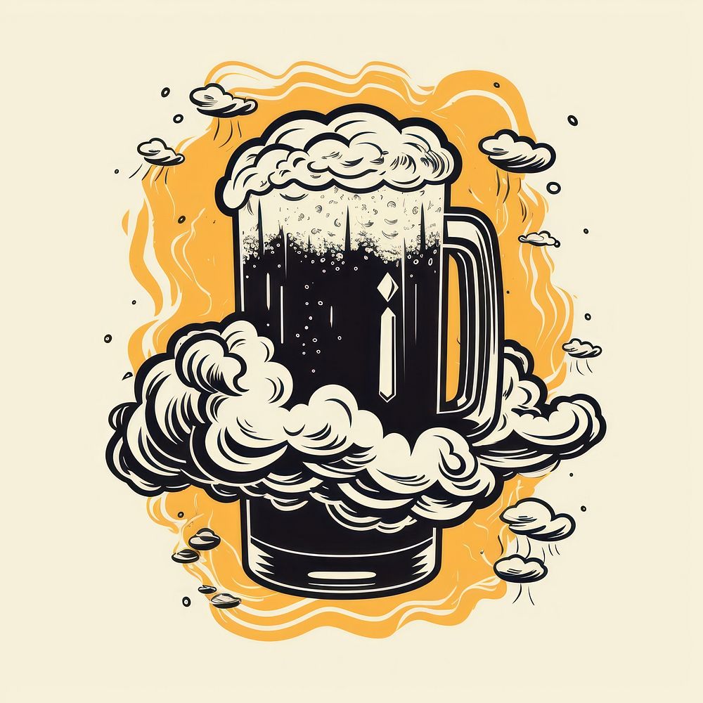 Beer drink lager condensation.