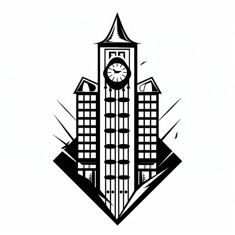 Building architecture tower logo.