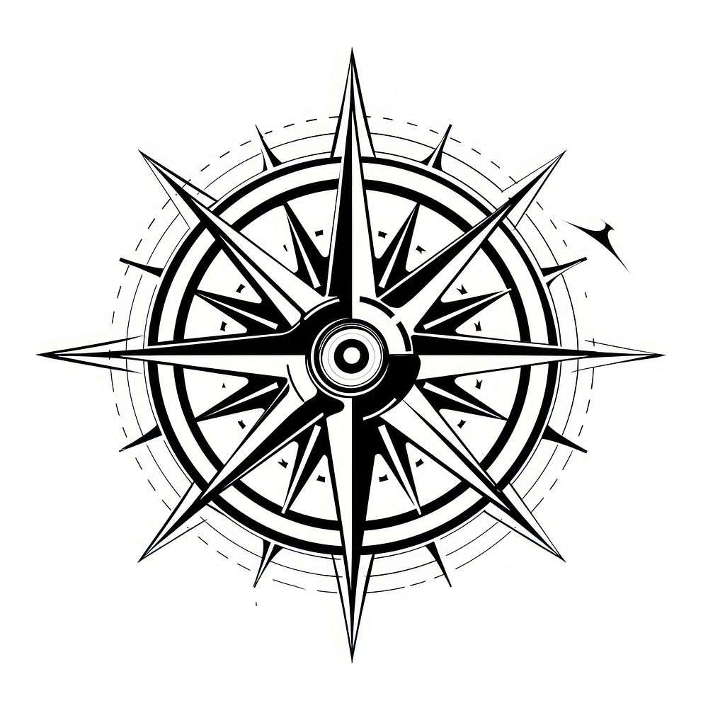 Compass logo monochrome weaponry.