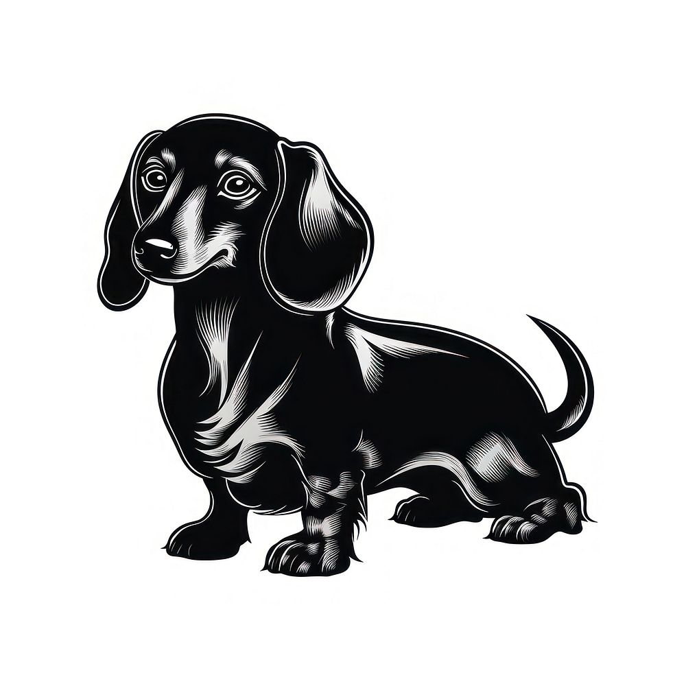 Dachshund dog animal mammal black.