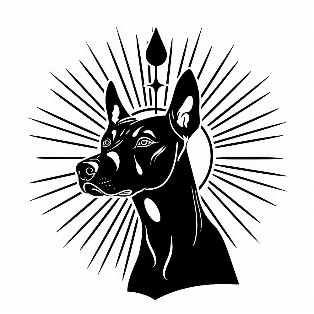 Doberman mammal animal black.