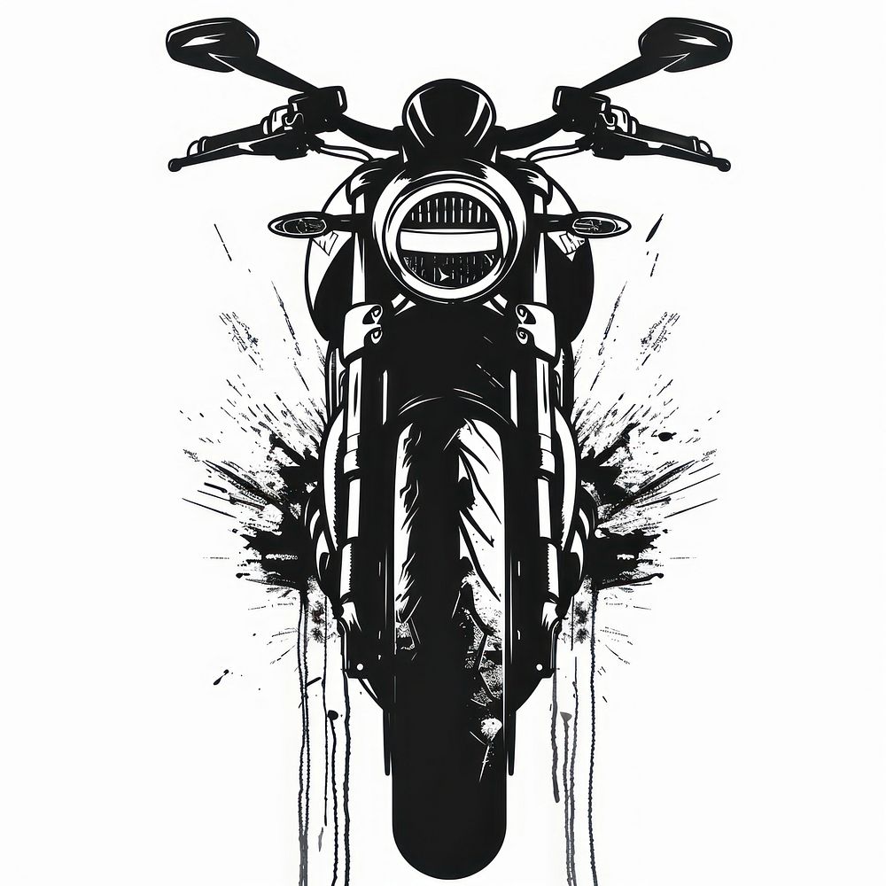 Graffiti motorcycle vehicle drawing sketch.