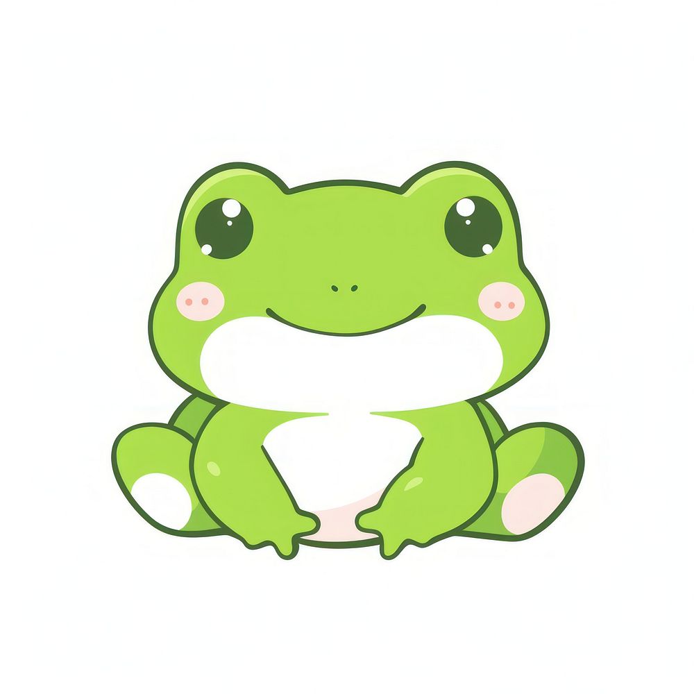 Frog amphibian animal representation.