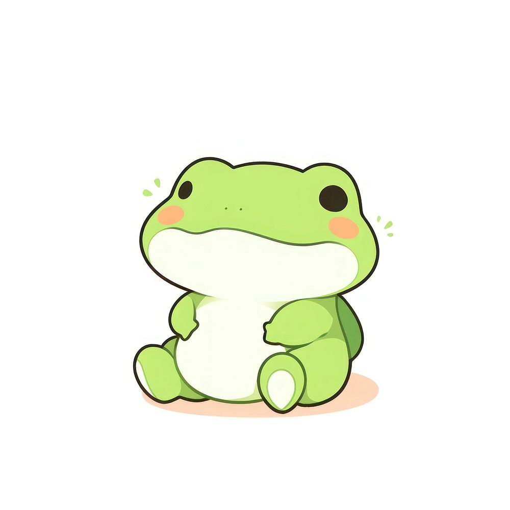Frog amphibian animal representation.
