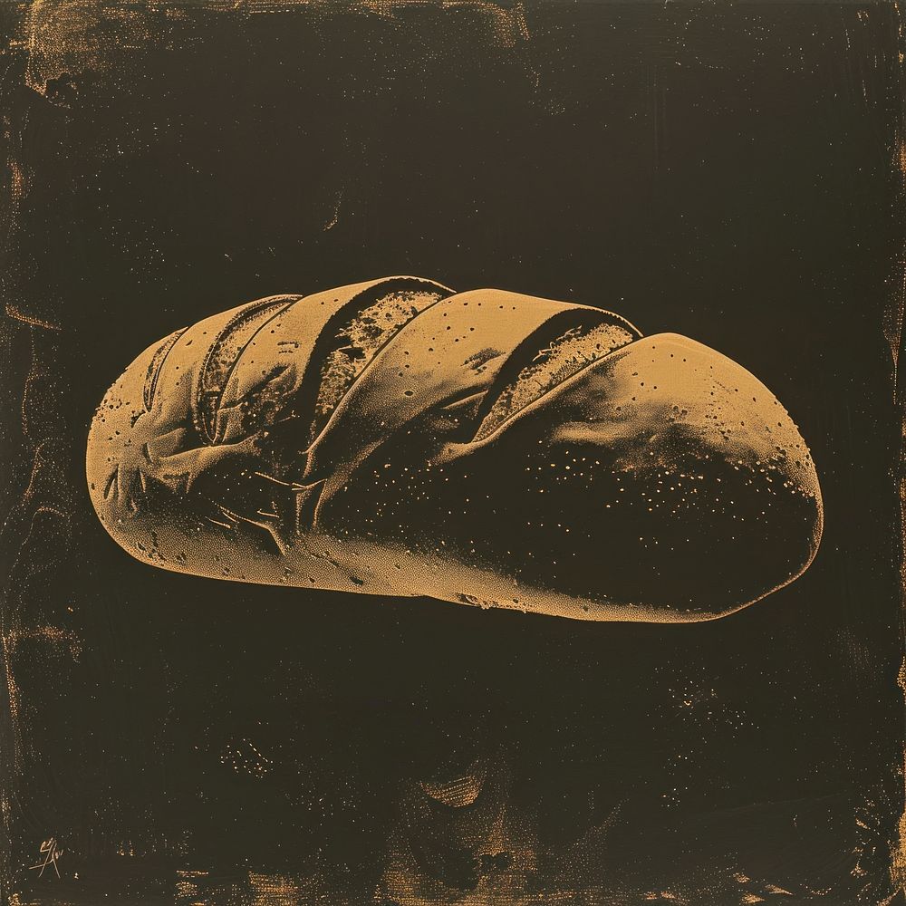 Bread art black ammunition.