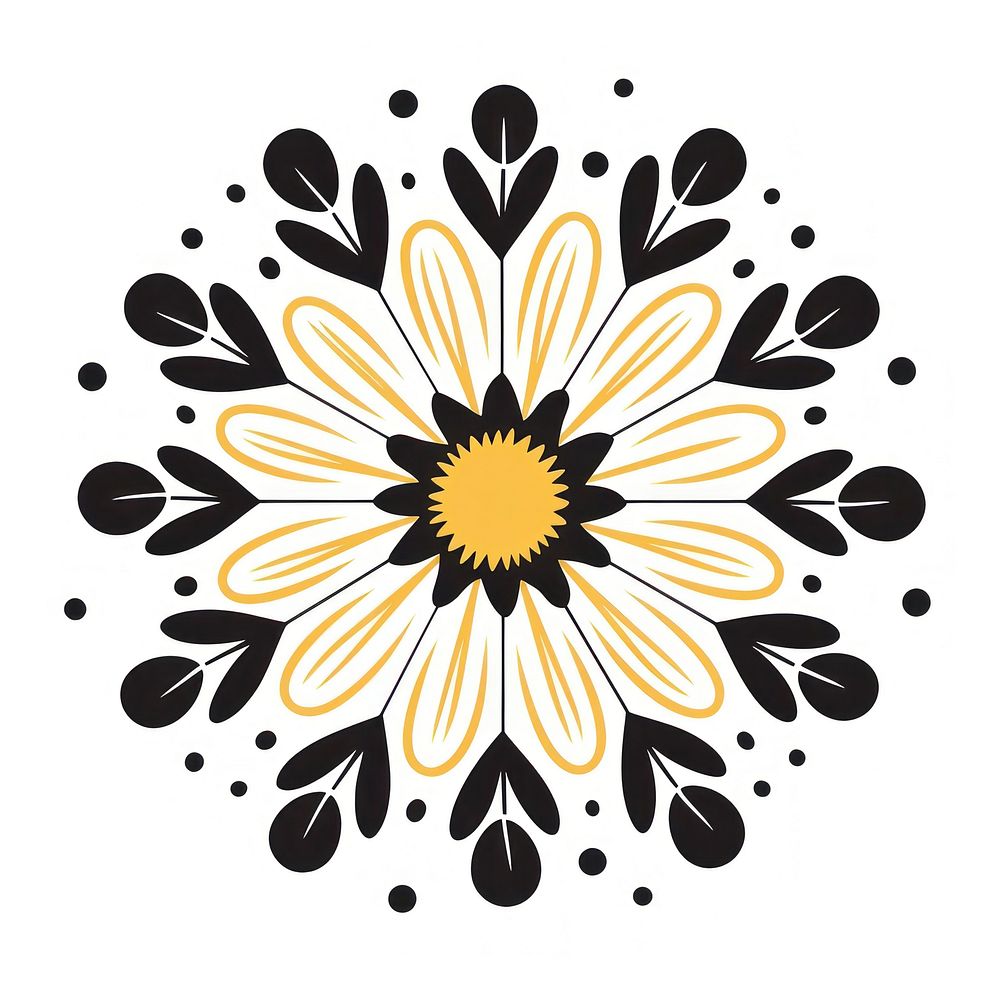 Vector daisy impressionism pattern flower art.