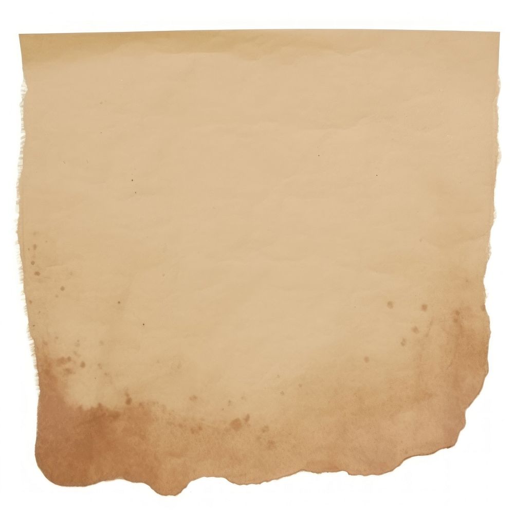 Coffee stain ripped paper backgrounds text white background.