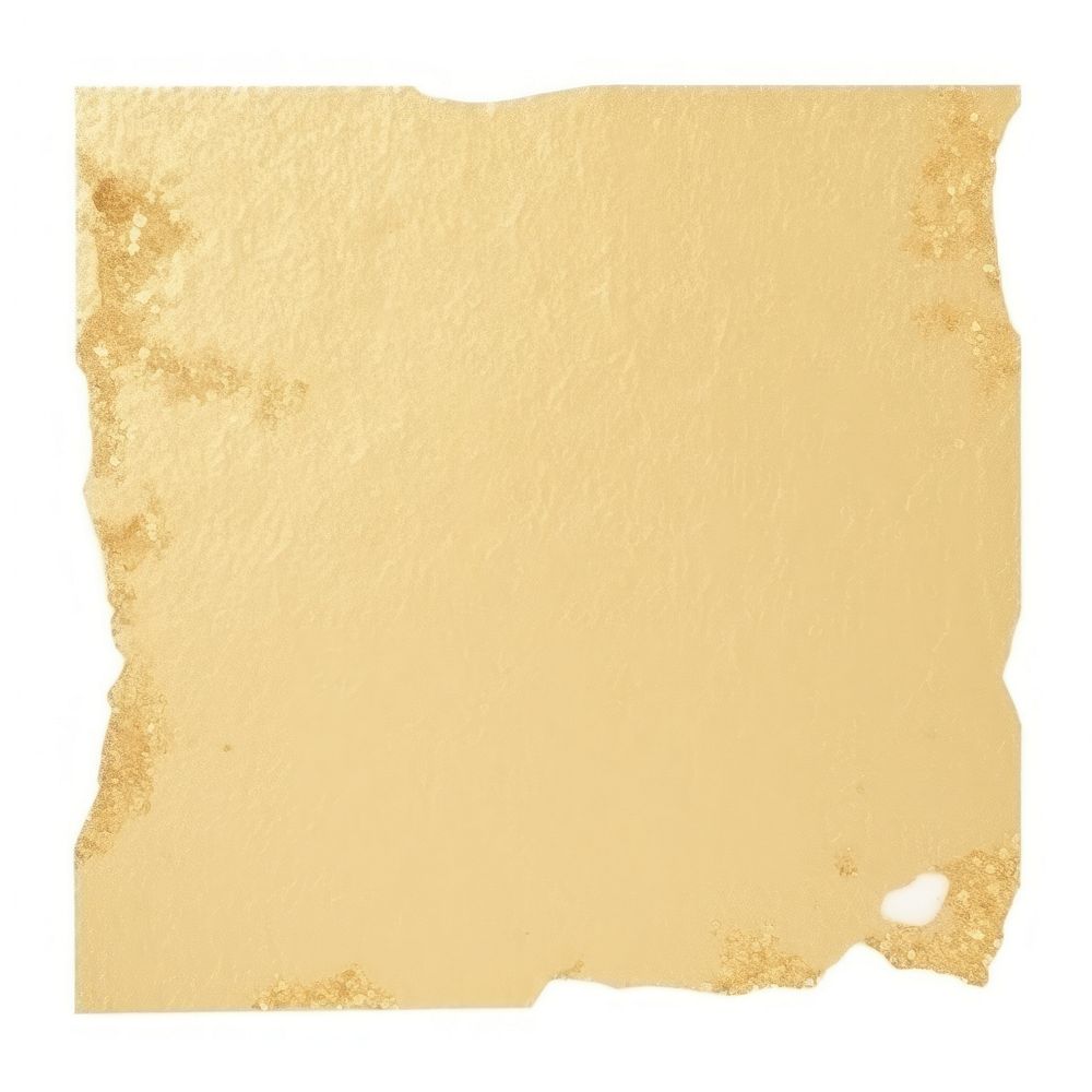 Gold glitter ripped paper backgrounds texture white background.