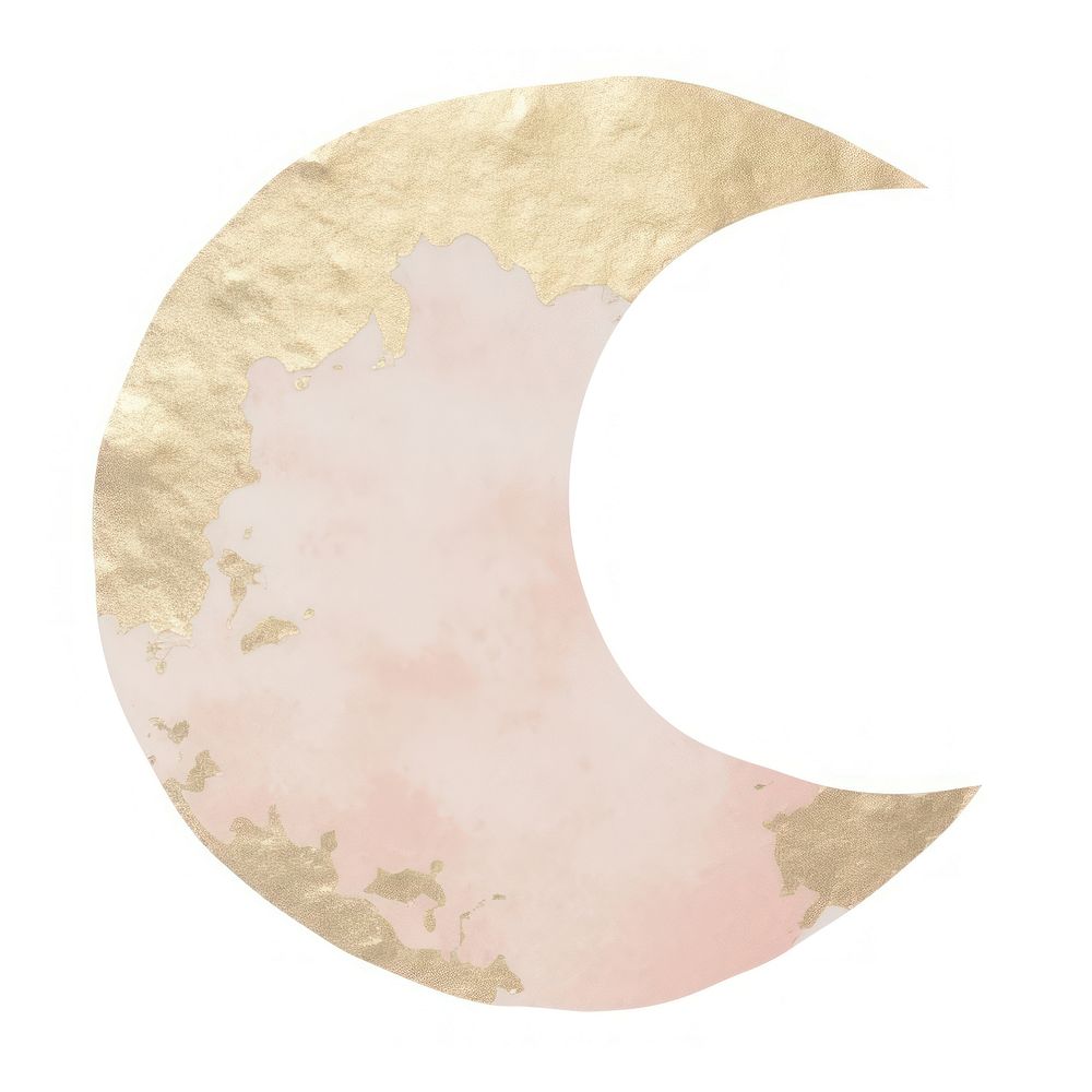 Glitter moon ripped paper nature white background astrology.