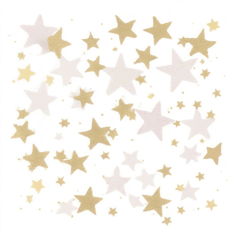Glitter stars ripped paper backgrounds confetti white background.