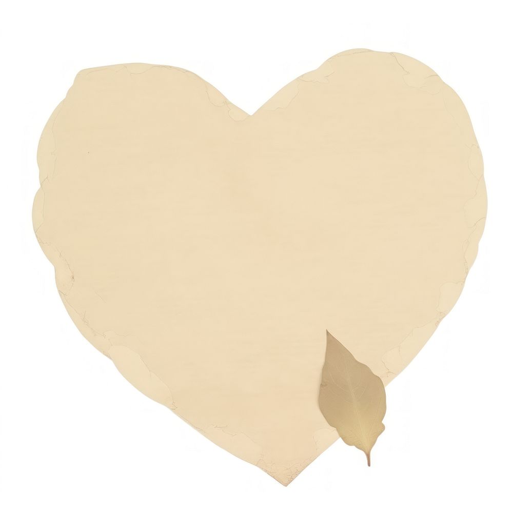 Heart leaves ripped paper backgrounds white petal.
