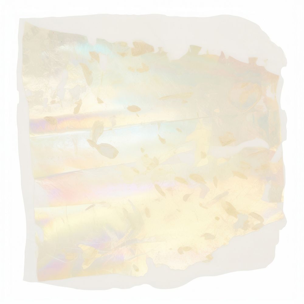 Holographic botanical ripped paper backgrounds white background rectangle.