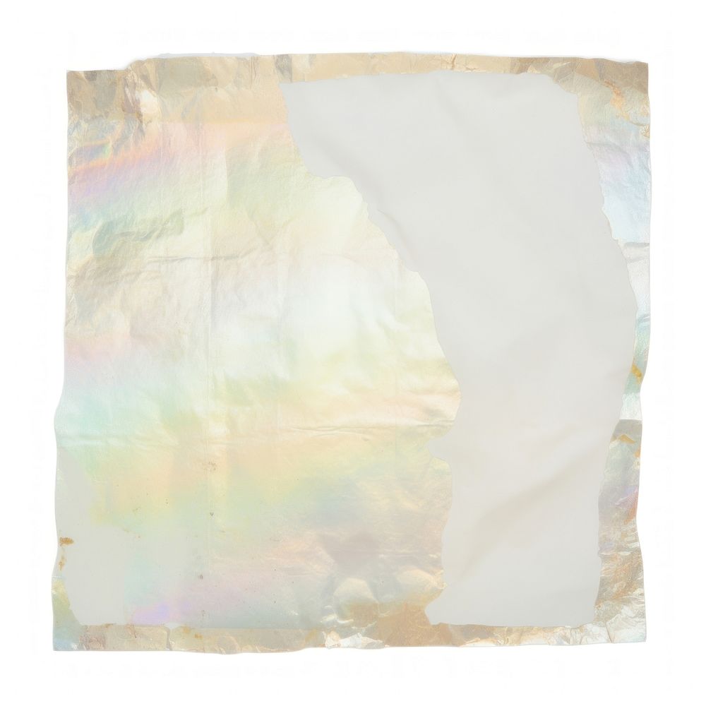 Holographic ripped paper backgrounds white background rectangle.