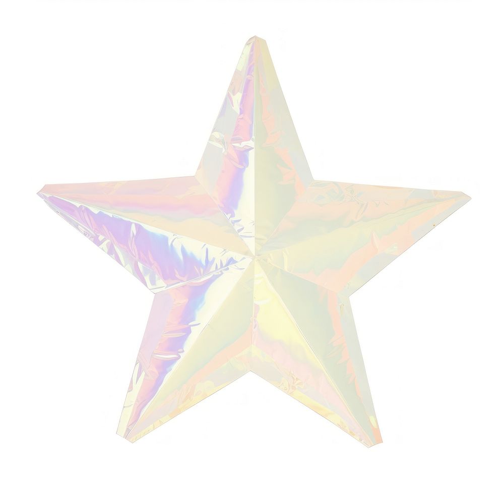 Holographic star ripped paper backgrounds white background echinoderm.
