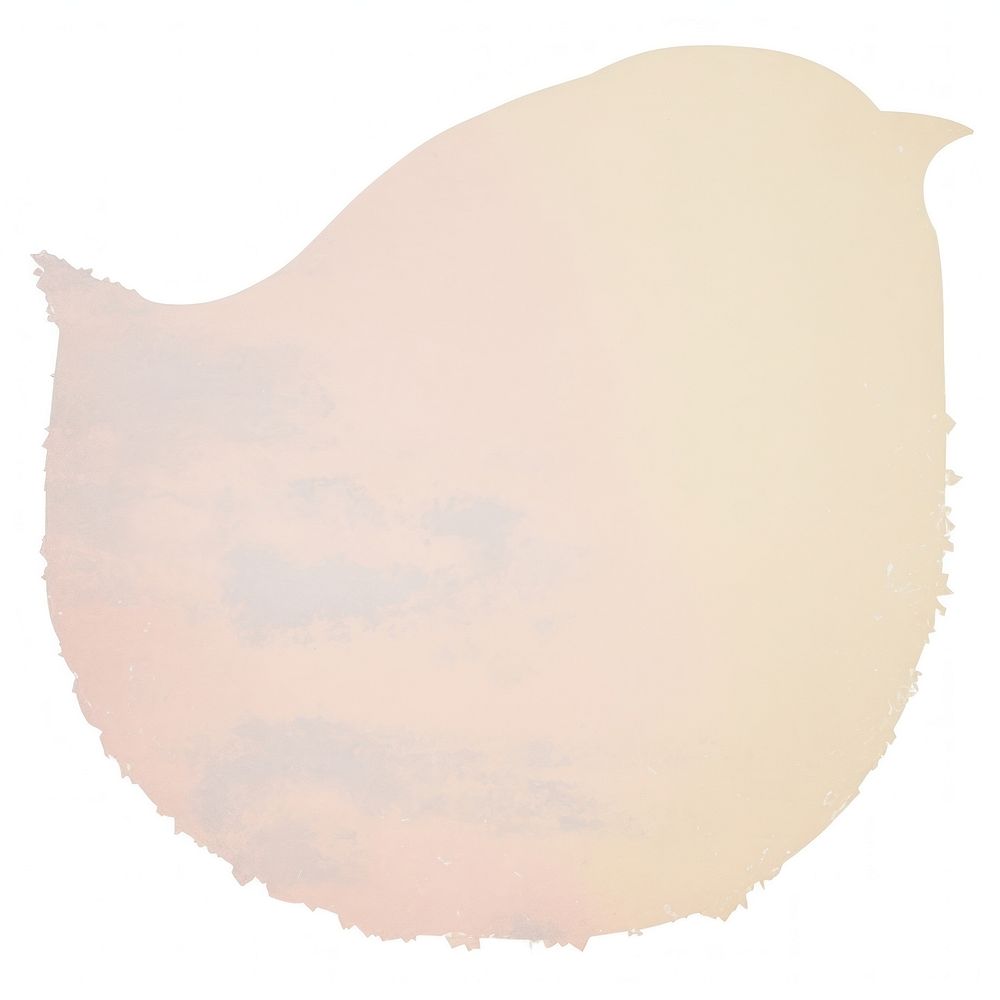 Bird shape ripped paper white background moustache astronomy.