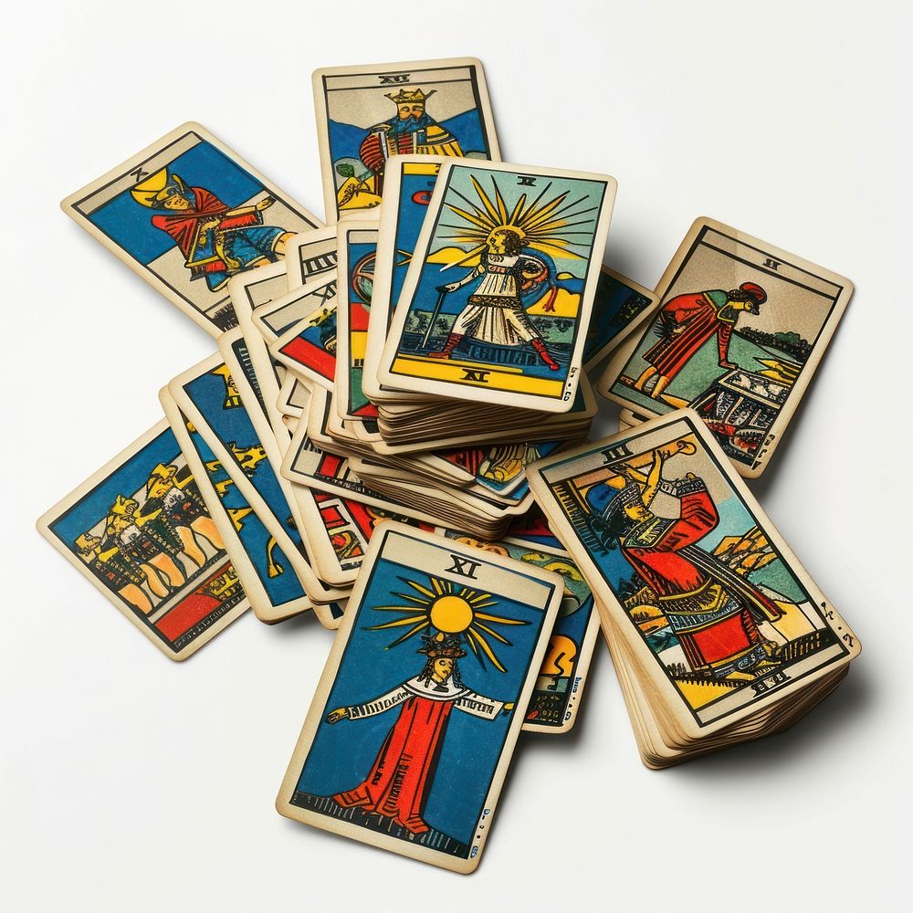 Tarot cards game representation creativity.