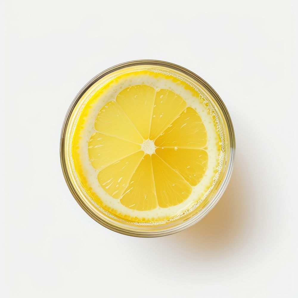 Lemonade fruit food white background.