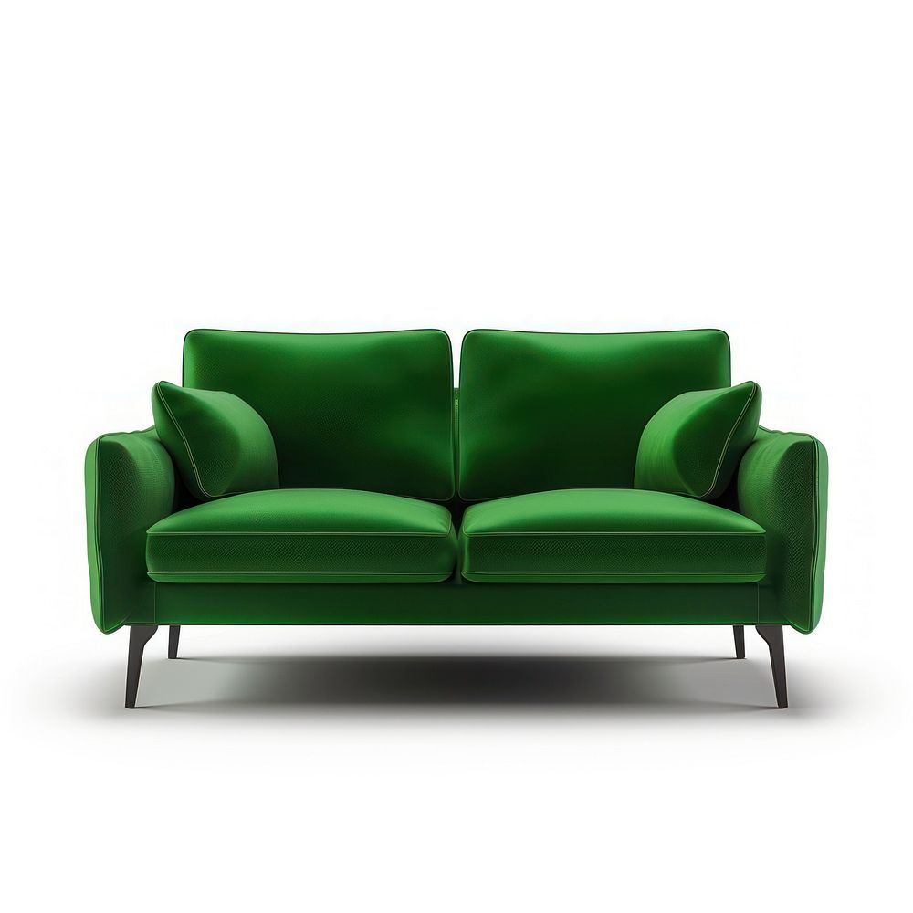 Modern green sofa furniture cushion chair.
