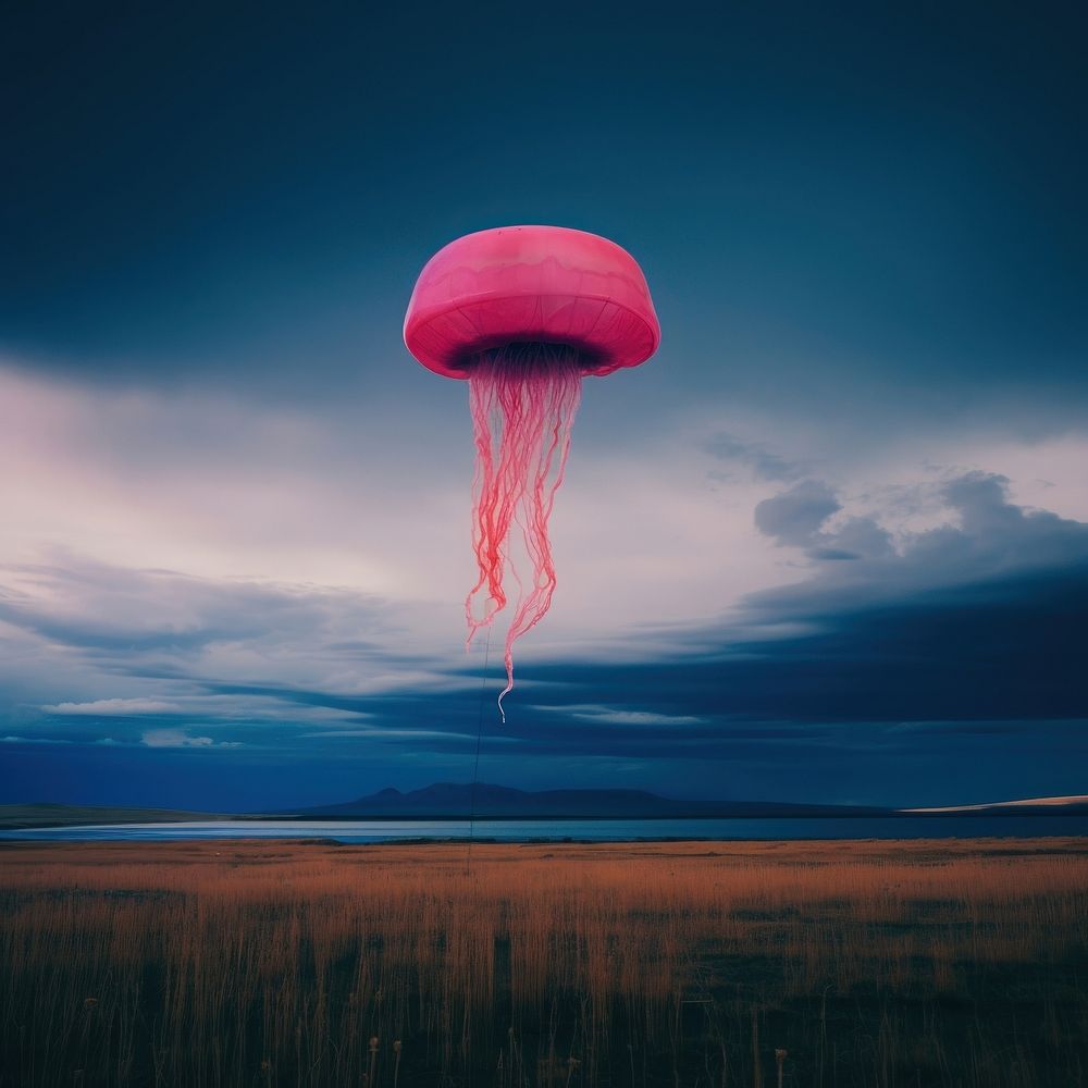 Photo of a jellyfish landscape outdoors nature.