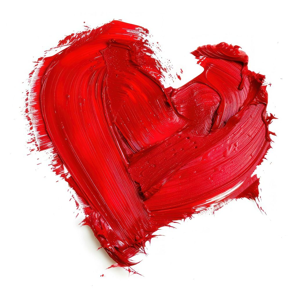 Heart shape brush strokes backgrounds red white background.