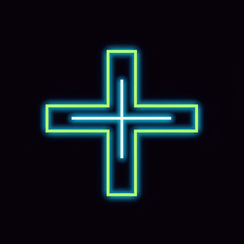 Crossaint icon symbol light line.