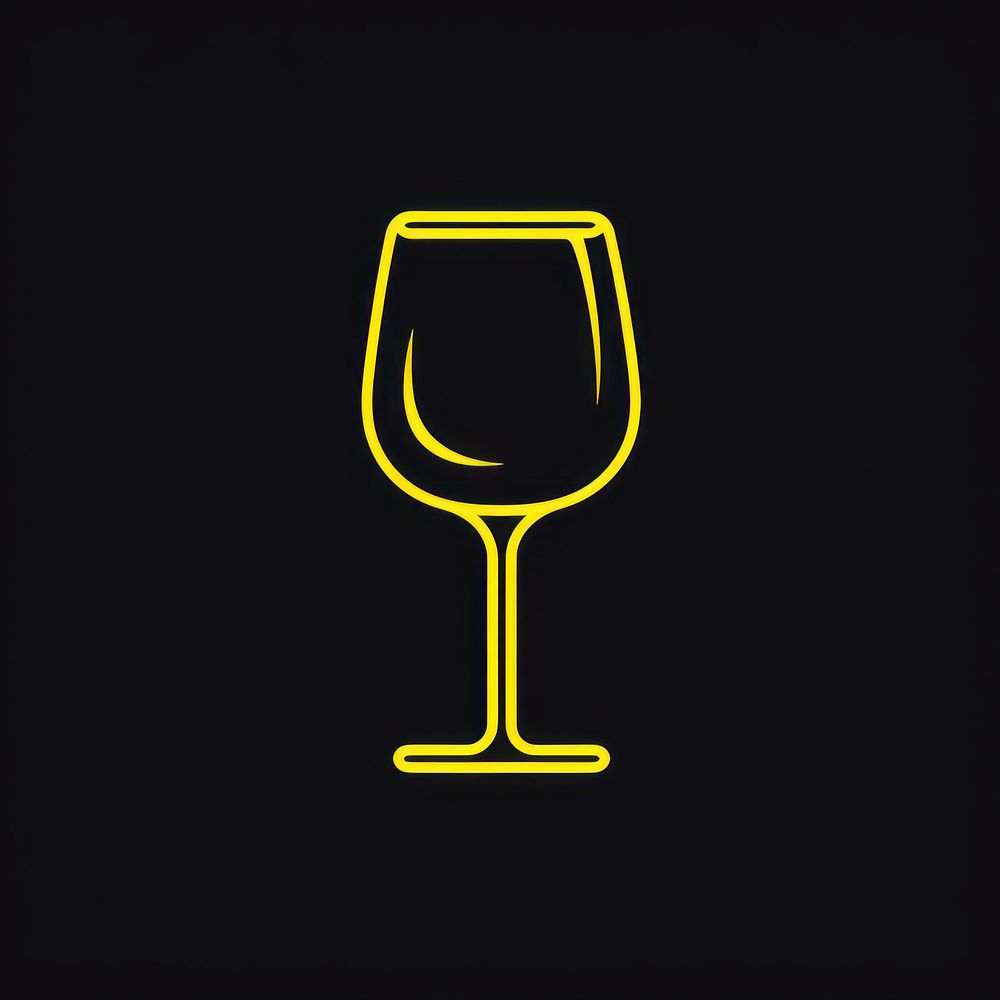 Wine glass icon yellow drink refreshment.