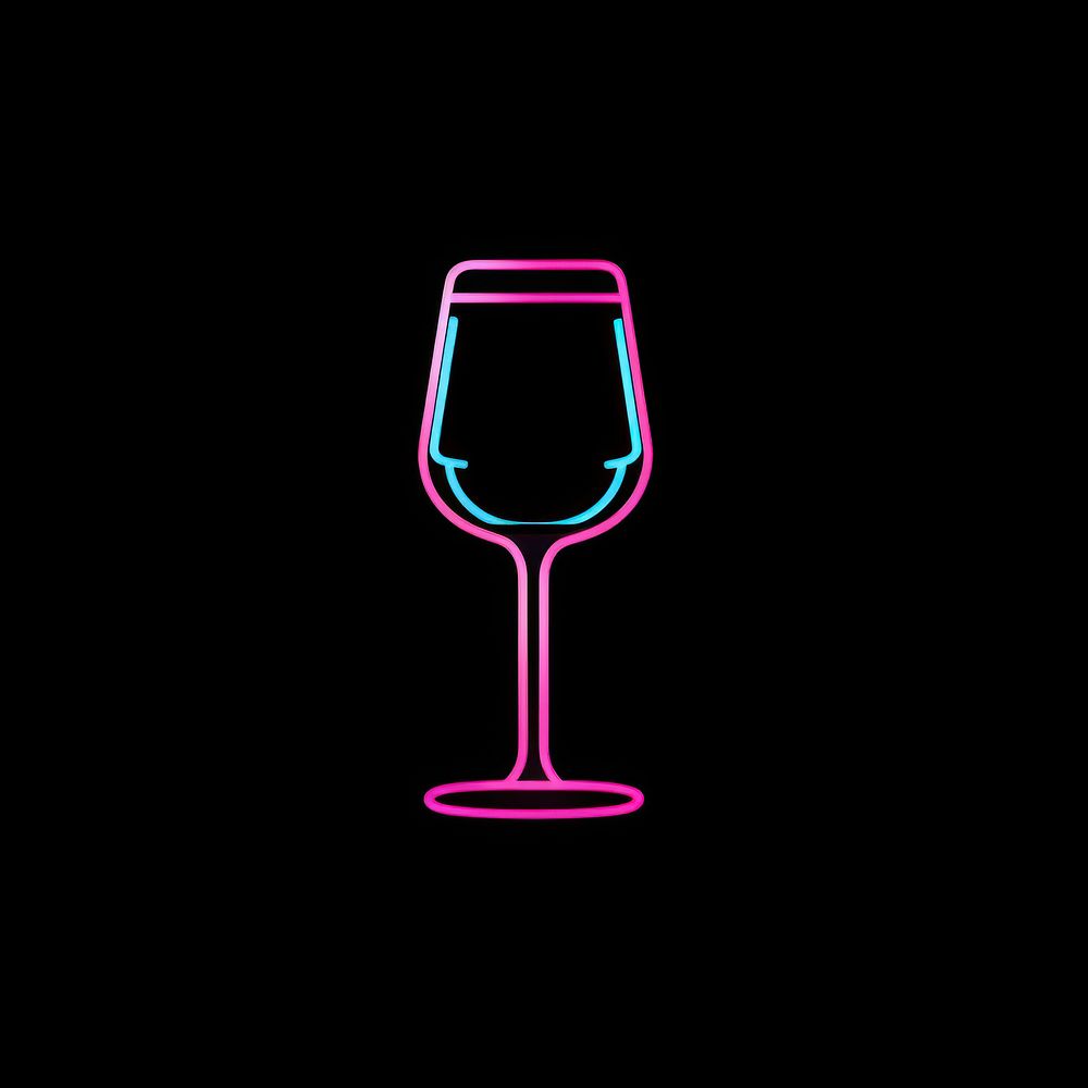 Wine glass icon drink line refreshment.