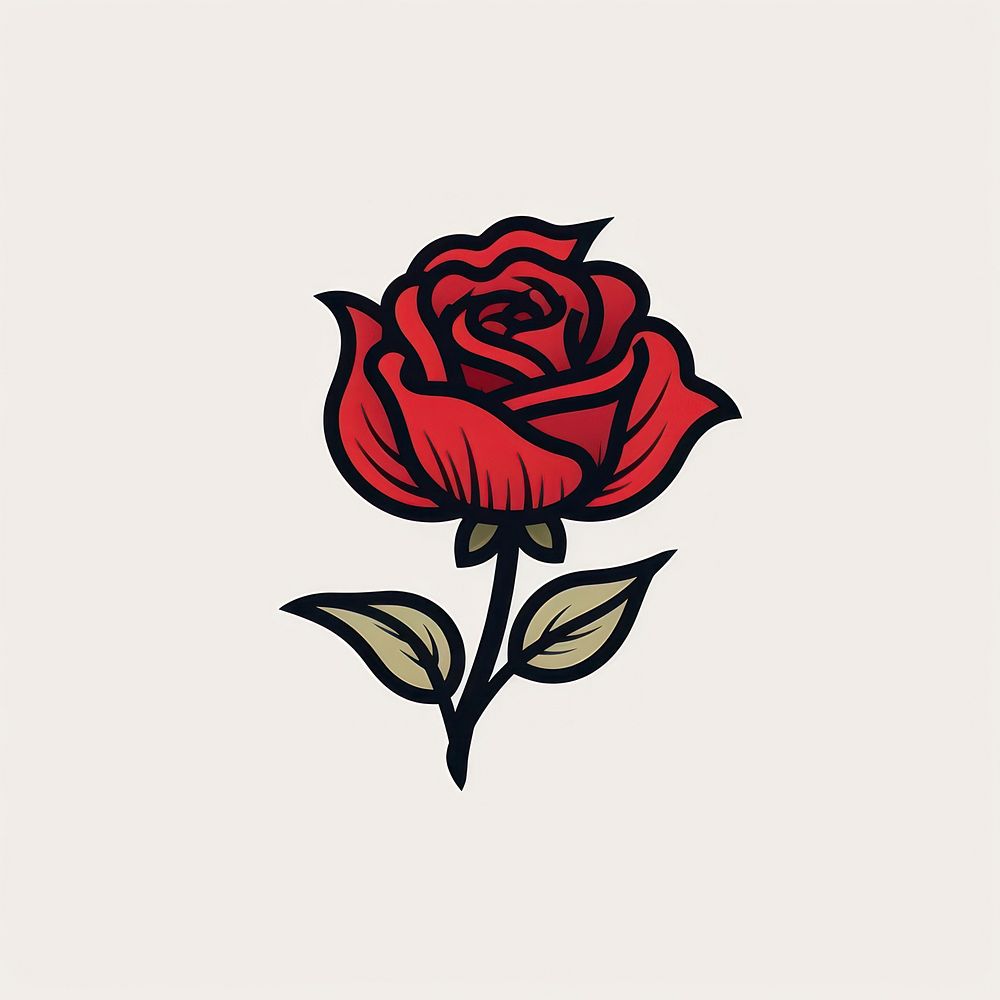 Rose flower plant red.