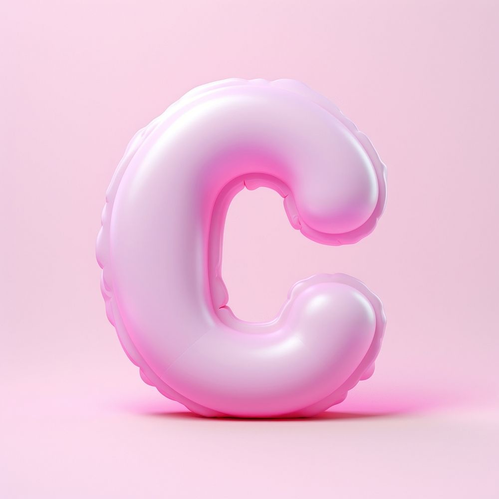 Inflated letter C purple circle symbol.