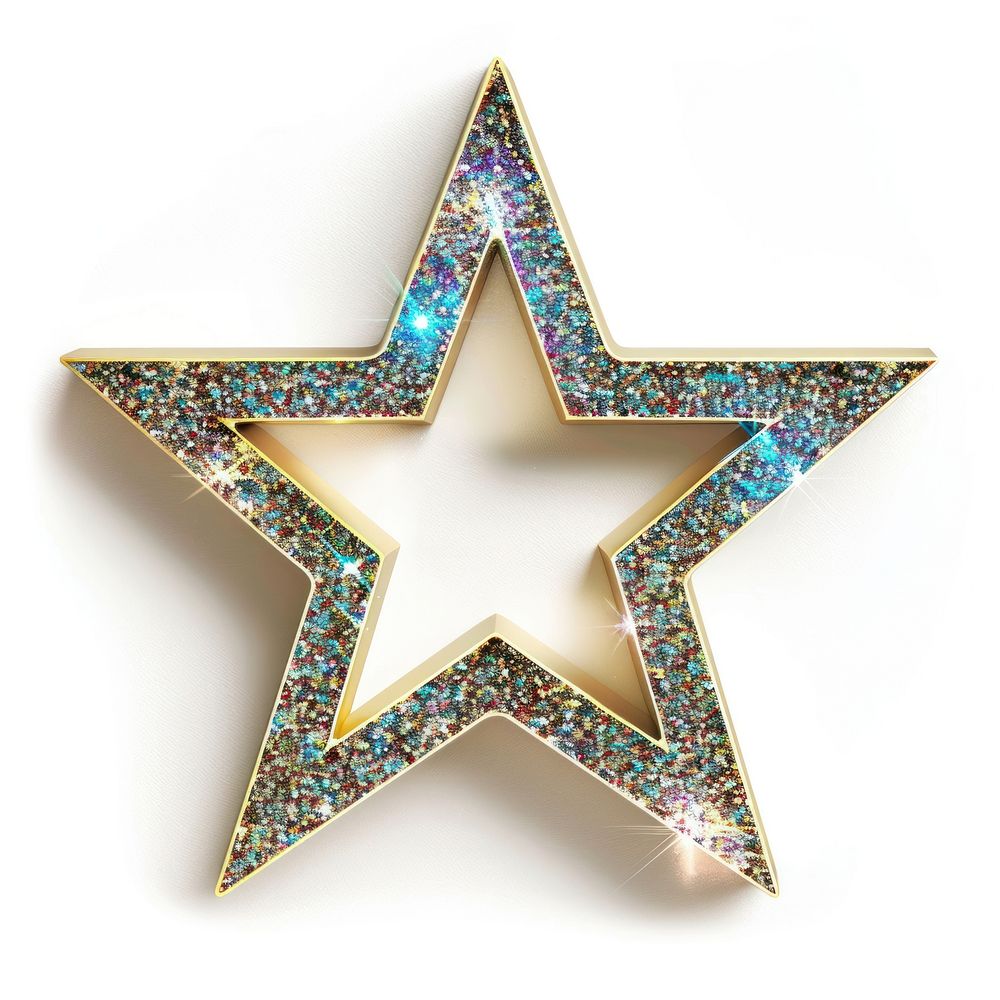 Frame glitter star shape accessories accessory jewelry.