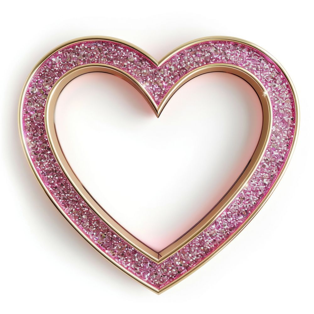 Frame glitter heart shape accessories accessory jewelry.