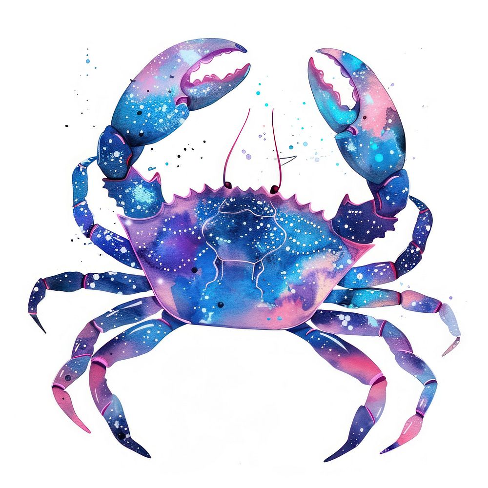 Crab invertebrate seafood animal.