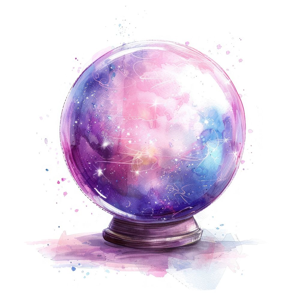 Astronomy universe sphere purple.