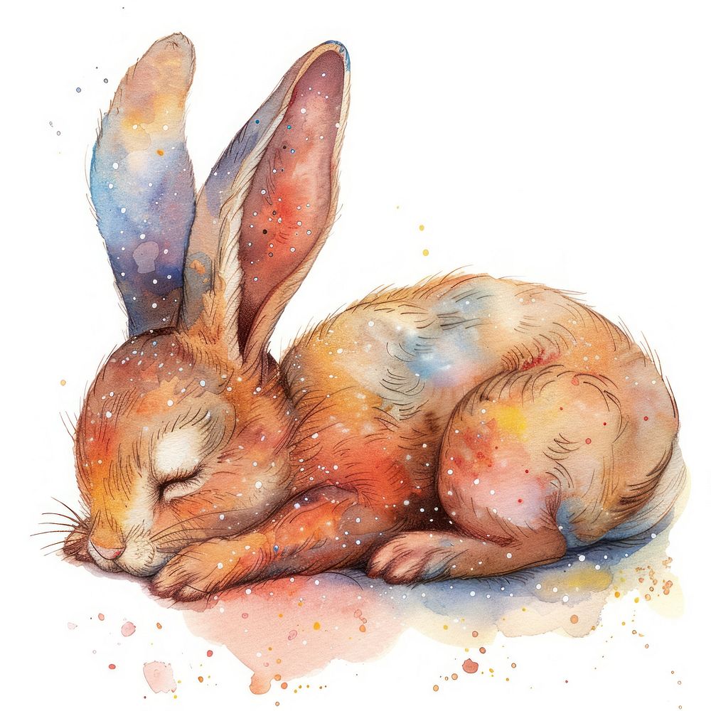 Rabbit Sleeping rabbit animal mammal.