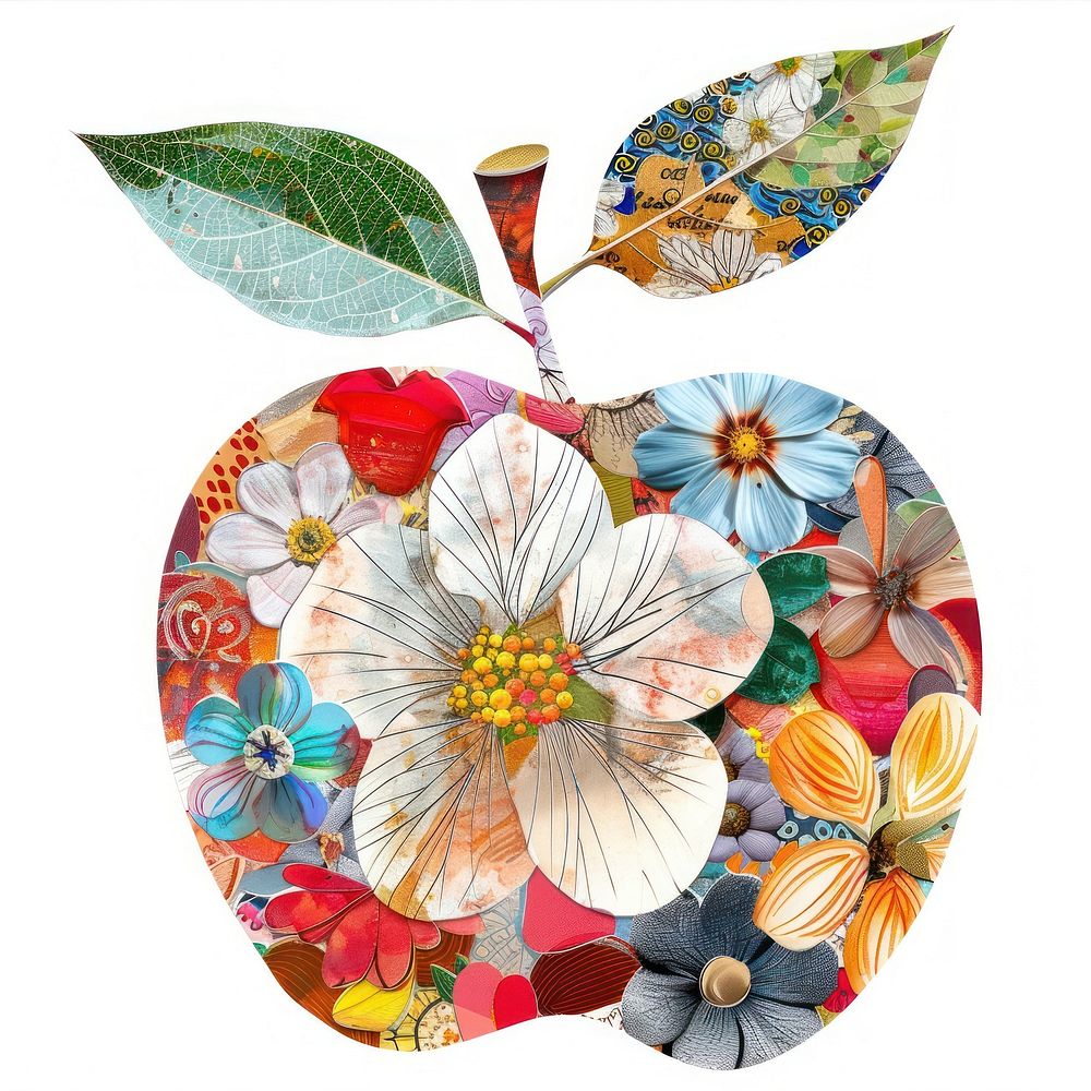 Flower Collage Apple pattern flower accessories.