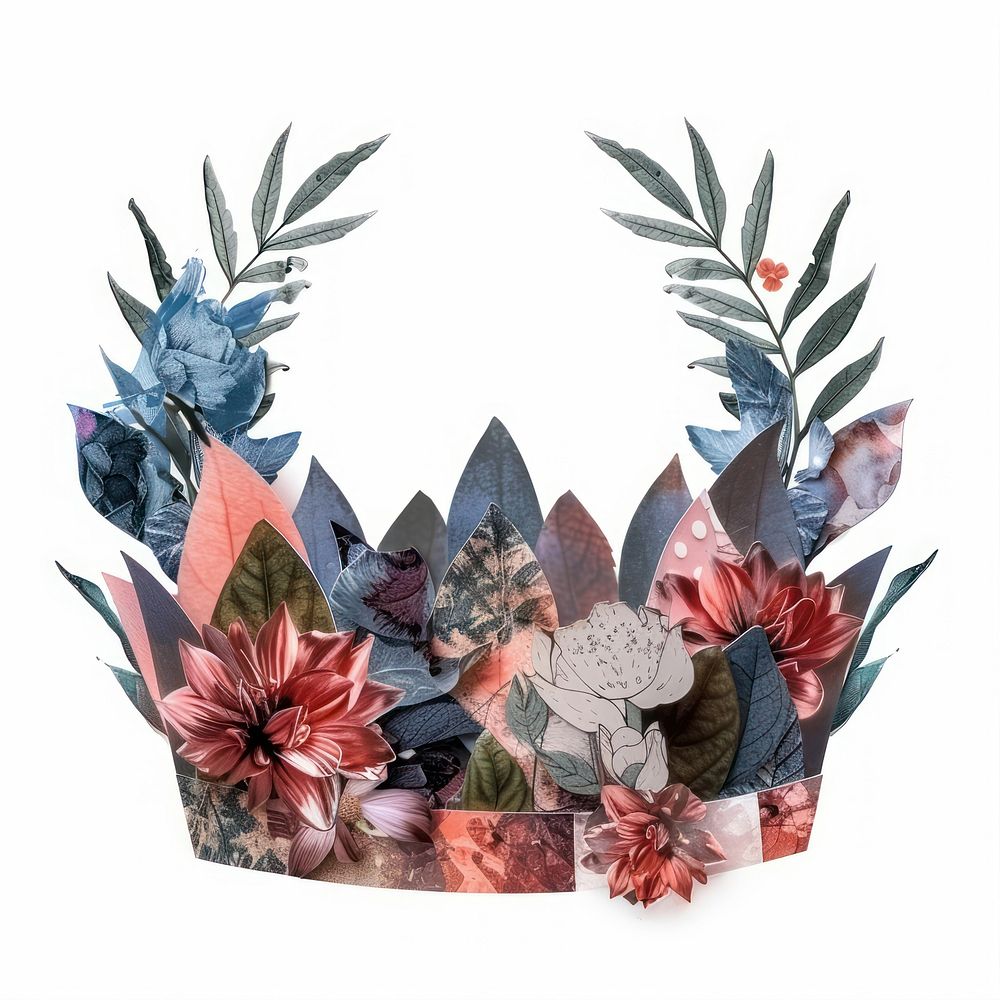 Flower Collage Crown crown accessories accessory.