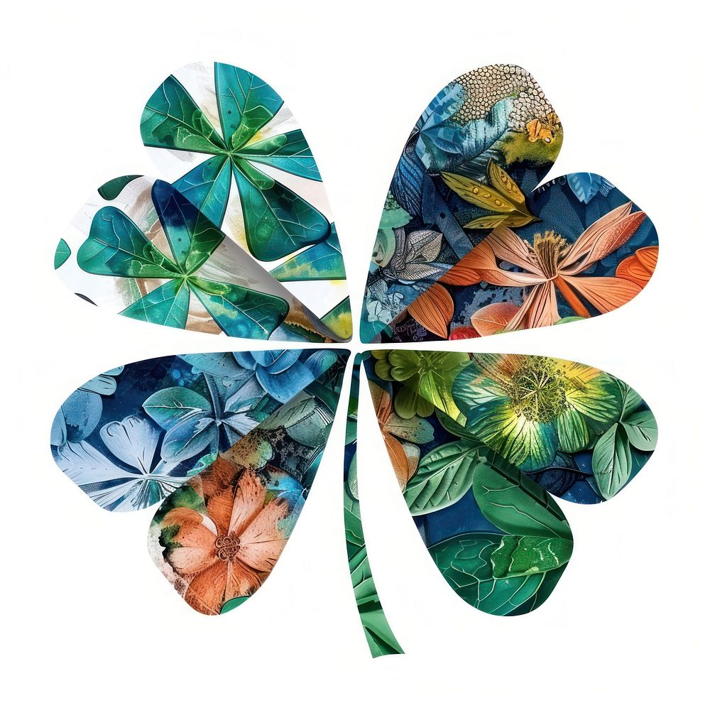 Flower Collage Clover leaf collage accessories accessory.