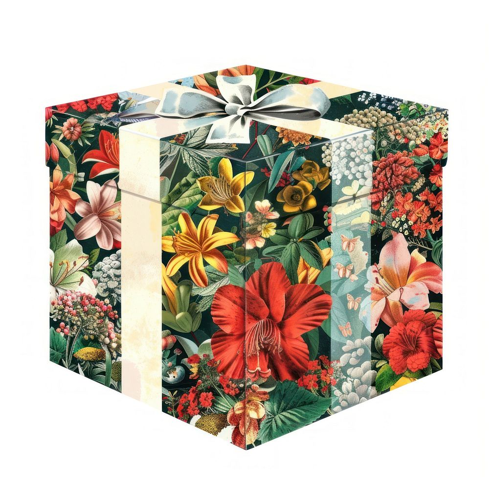 Flower Collage gift box flower letterbox blossom.