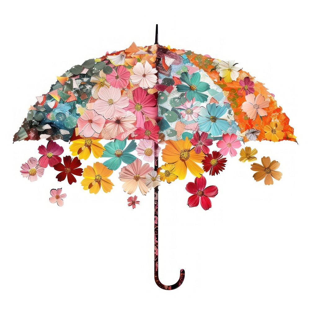 Flower Collage Umbrella umbrella clothing apparel.